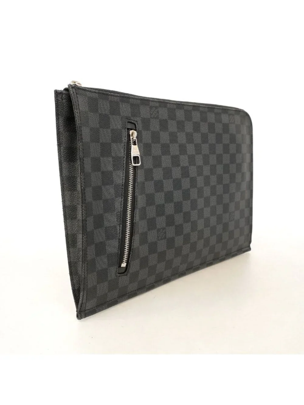 Louis Vuitton Clutch Damier Graphite Poche Document Black